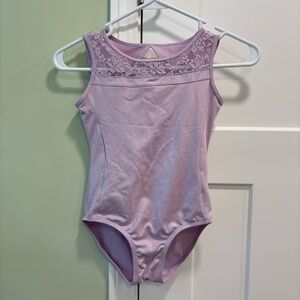 JUSTICE purple dance leotard size 8